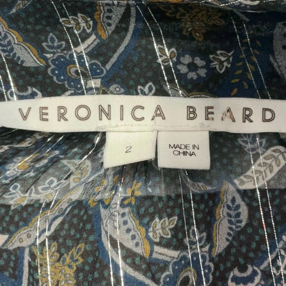 Veronica Beard “Rahla” Black Floral Long Sleeve Mini Dress ~ Sz 2 - Picture 6 of 7